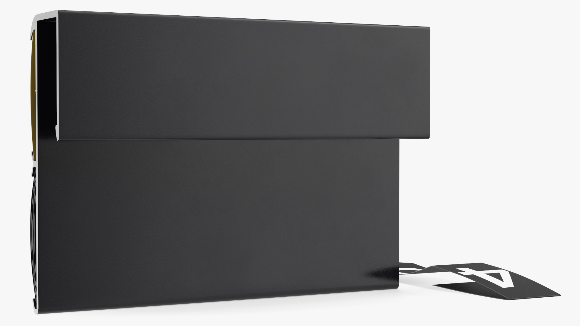 3D model Black Plastic Price Tag with Erasable Display