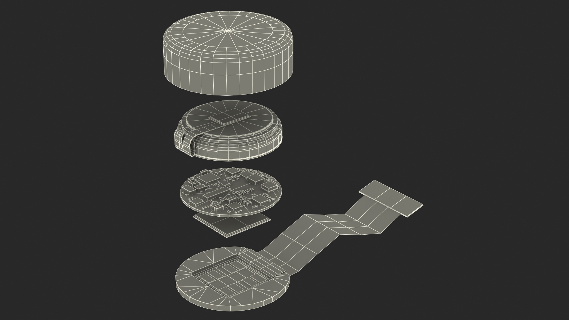 3D Neuralink Chip Layout