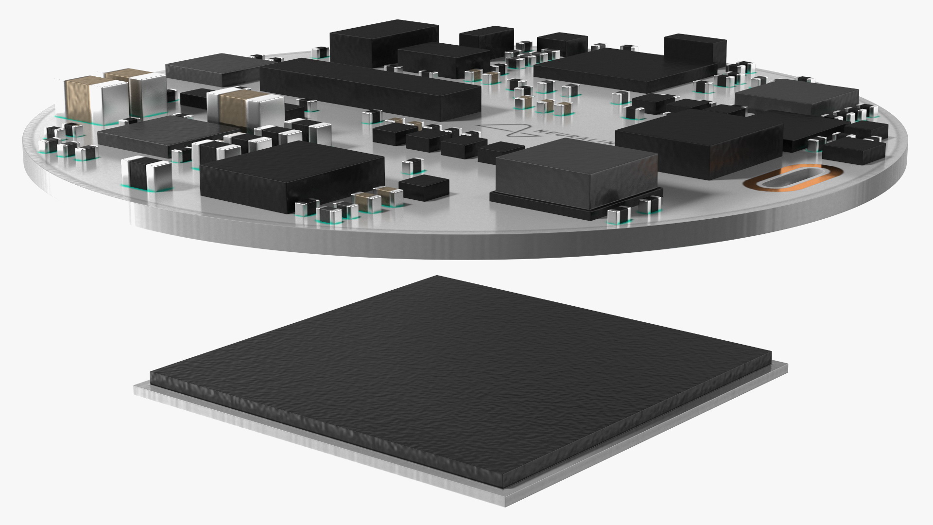 3D Neuralink Chip Layout