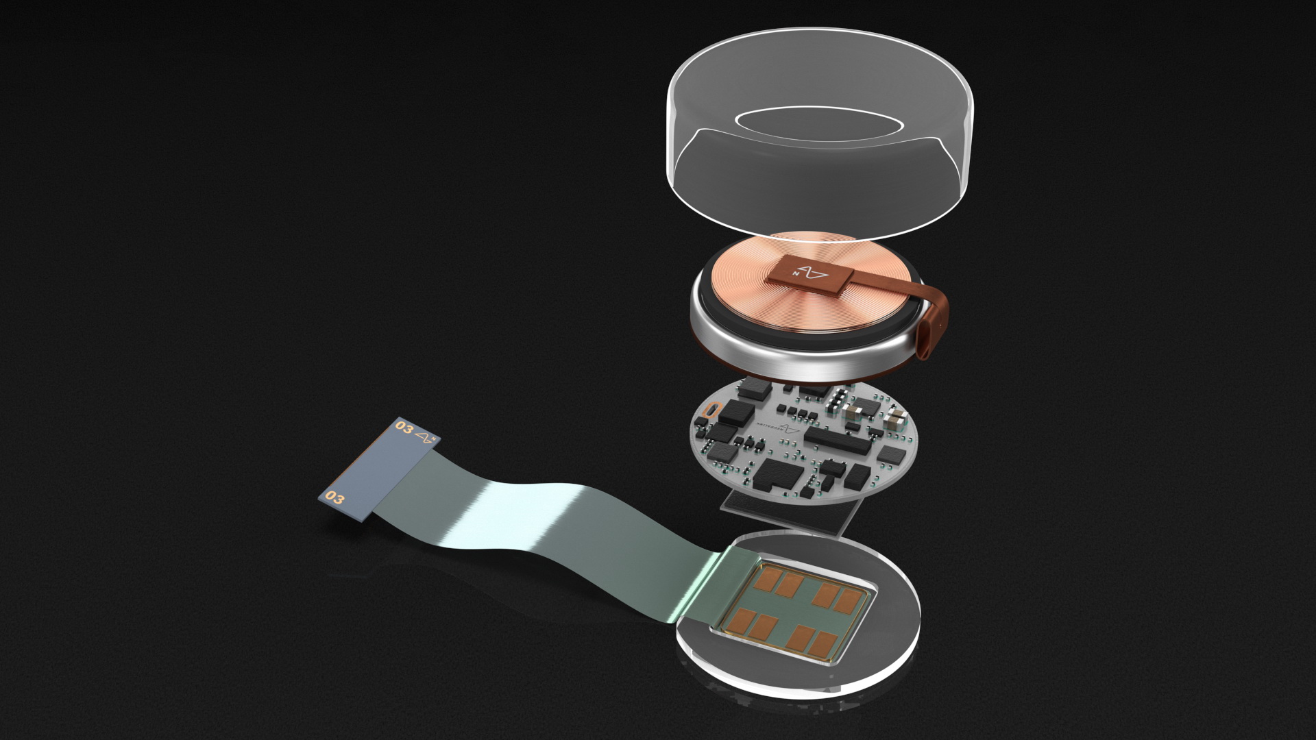 3D Neuralink Chip Layout