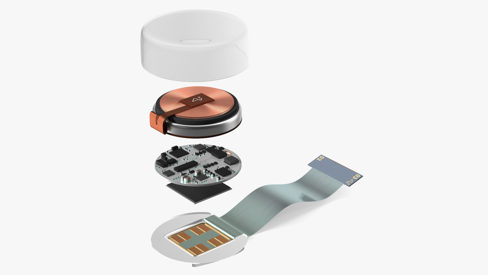 3D Neuralink Chip Layout