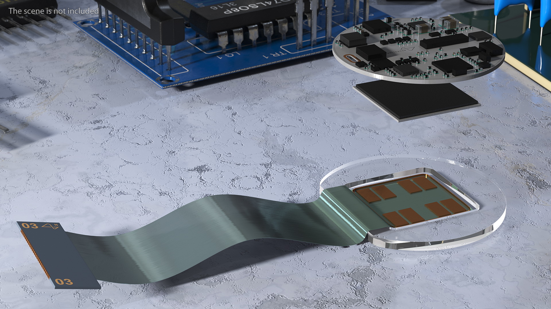 3D Neuralink Chip Layout