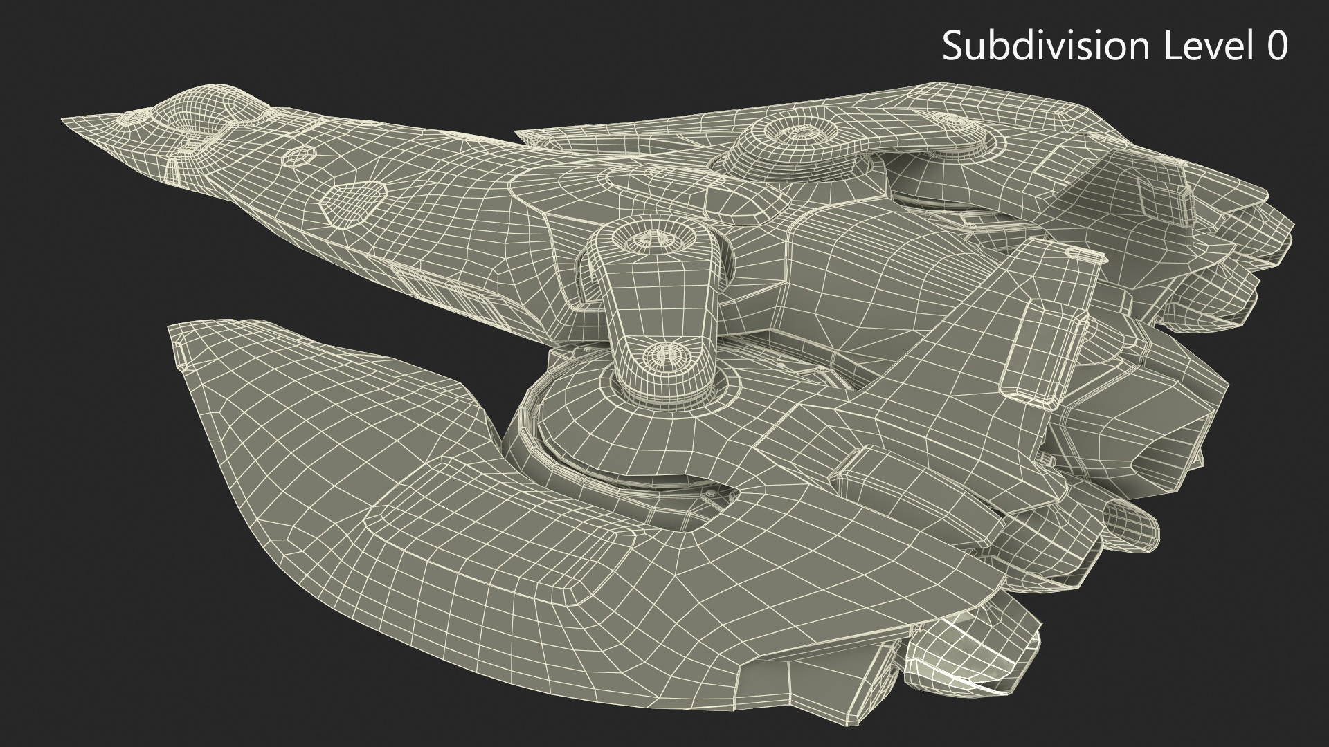 Sci Fi Fighter in Flight 3D model