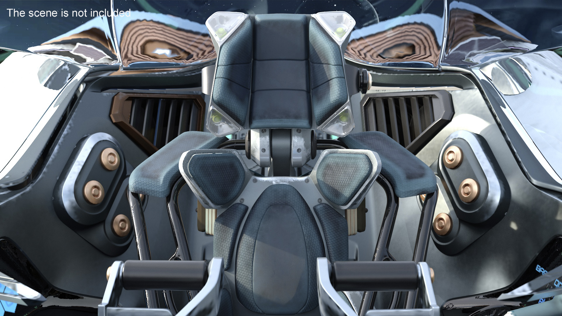 Sci Fi Fighter in Flight 3D model