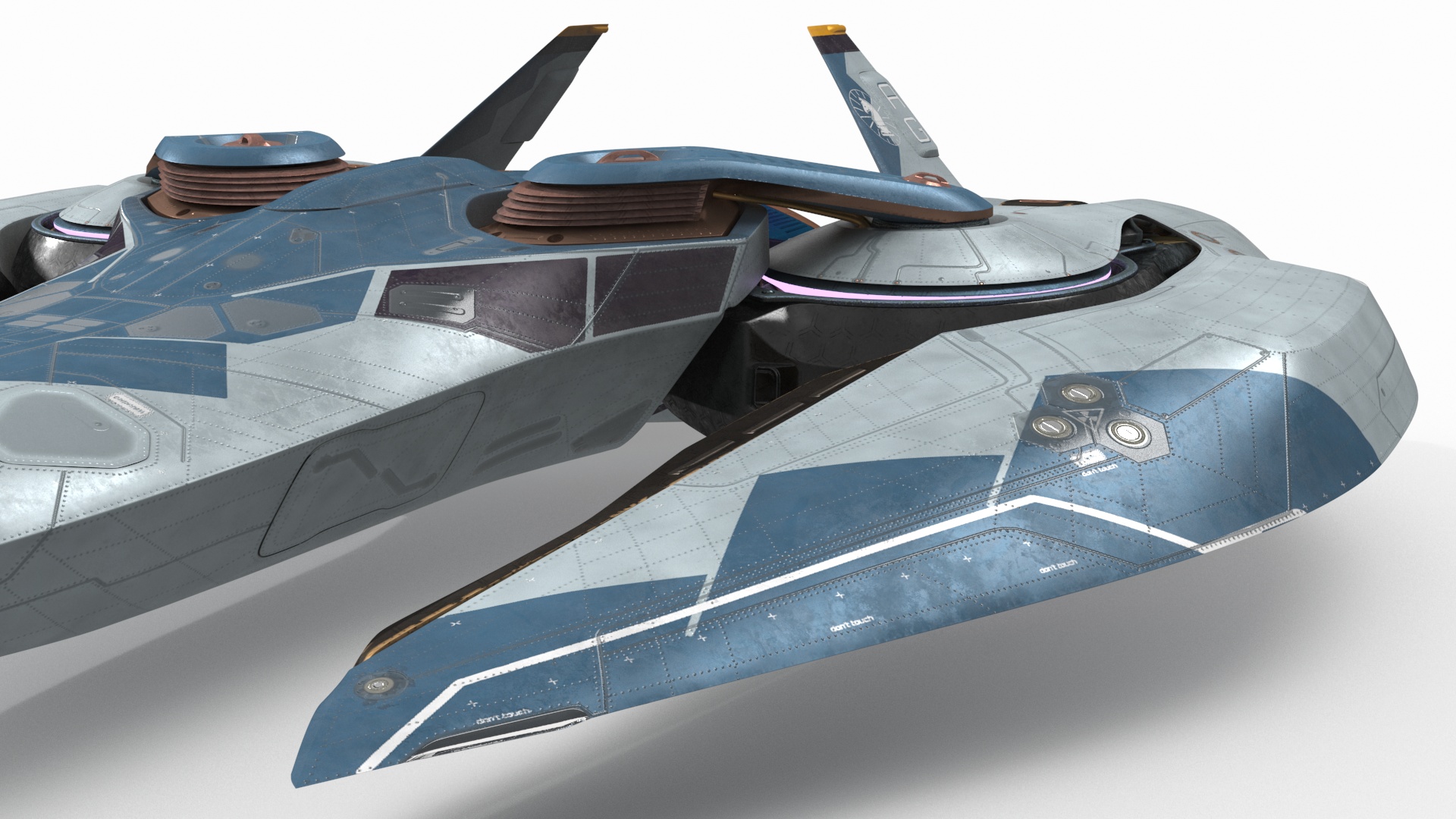 Sci Fi Fighter in Flight 3D model