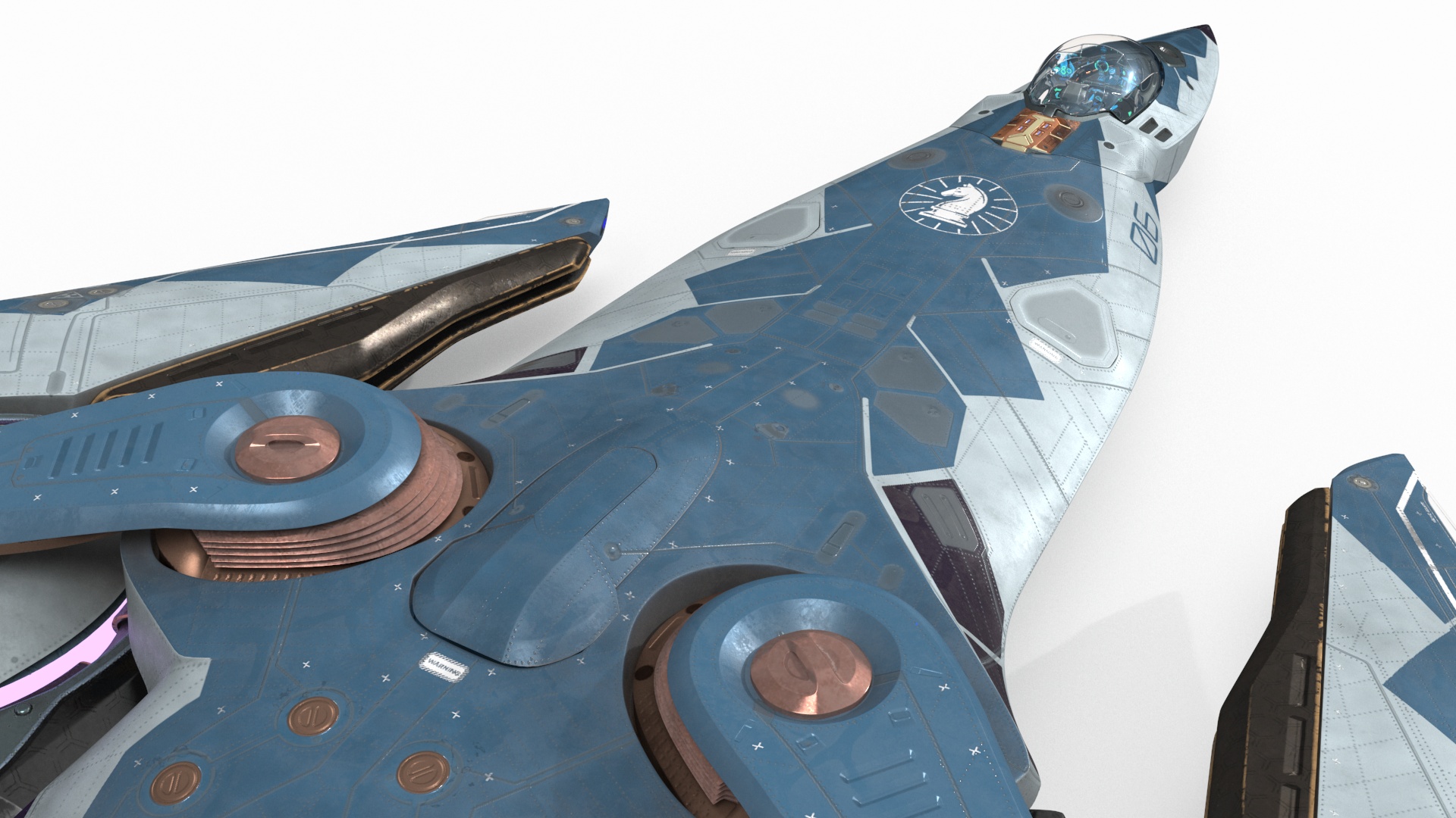 Sci Fi Fighter in Flight 3D model