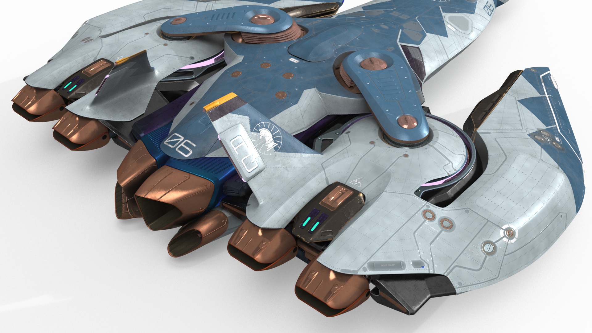 Sci Fi Fighter in Flight 3D model