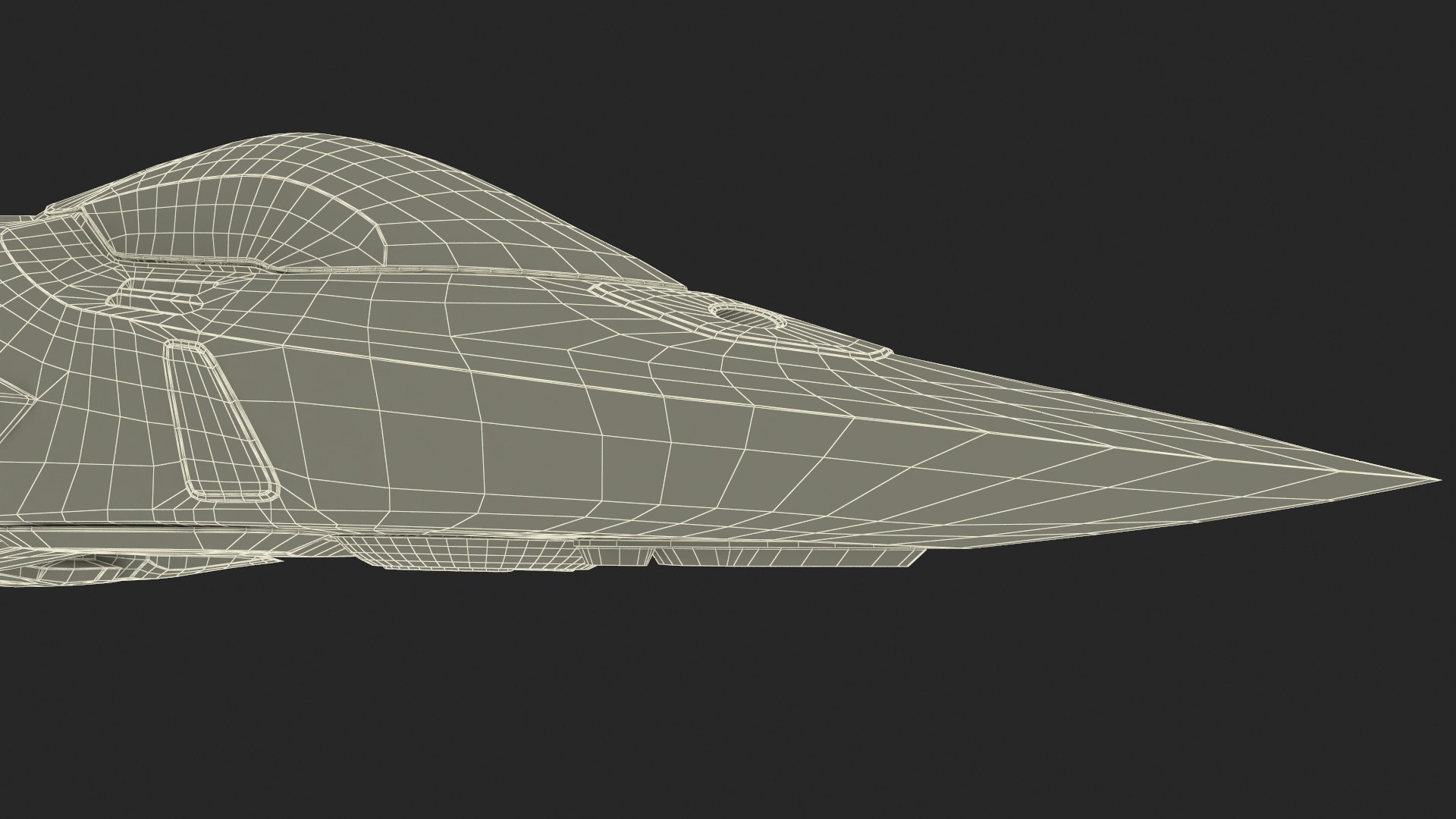 Sci Fi Fighter in Flight 3D model