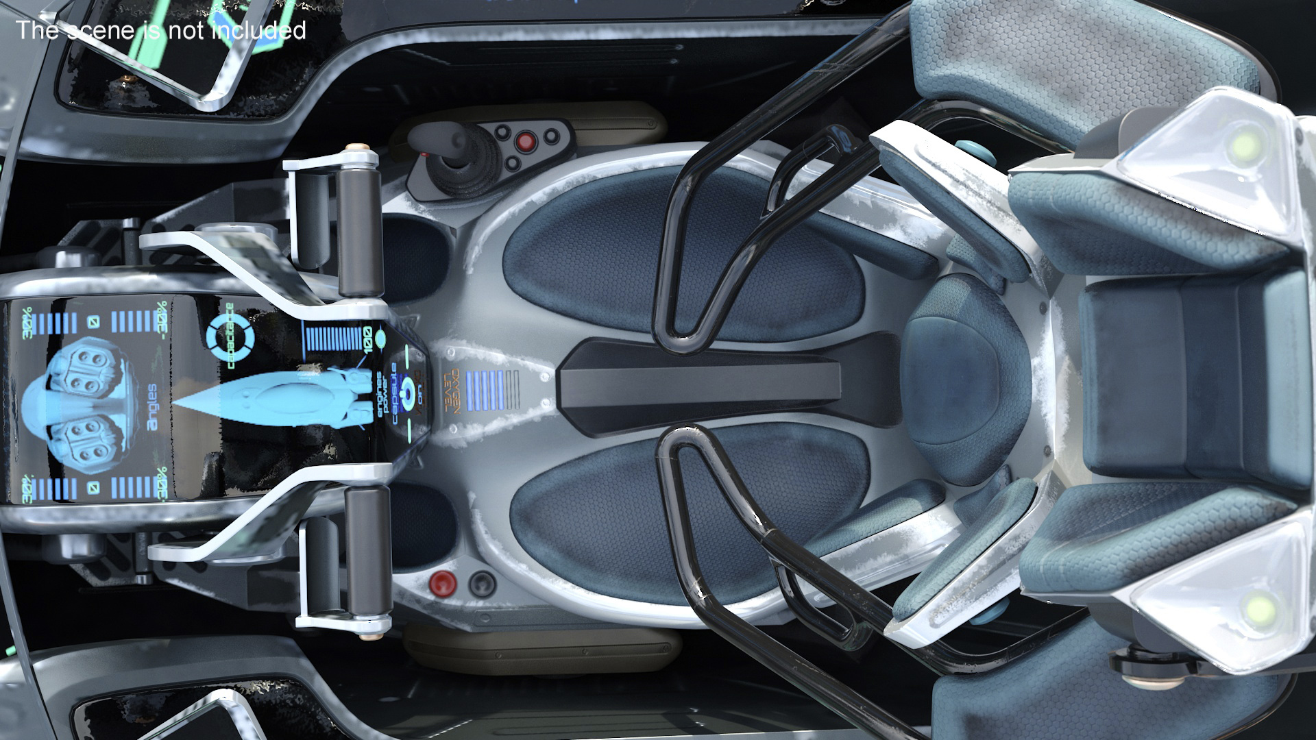 Sci Fi Fighter in Flight 3D model