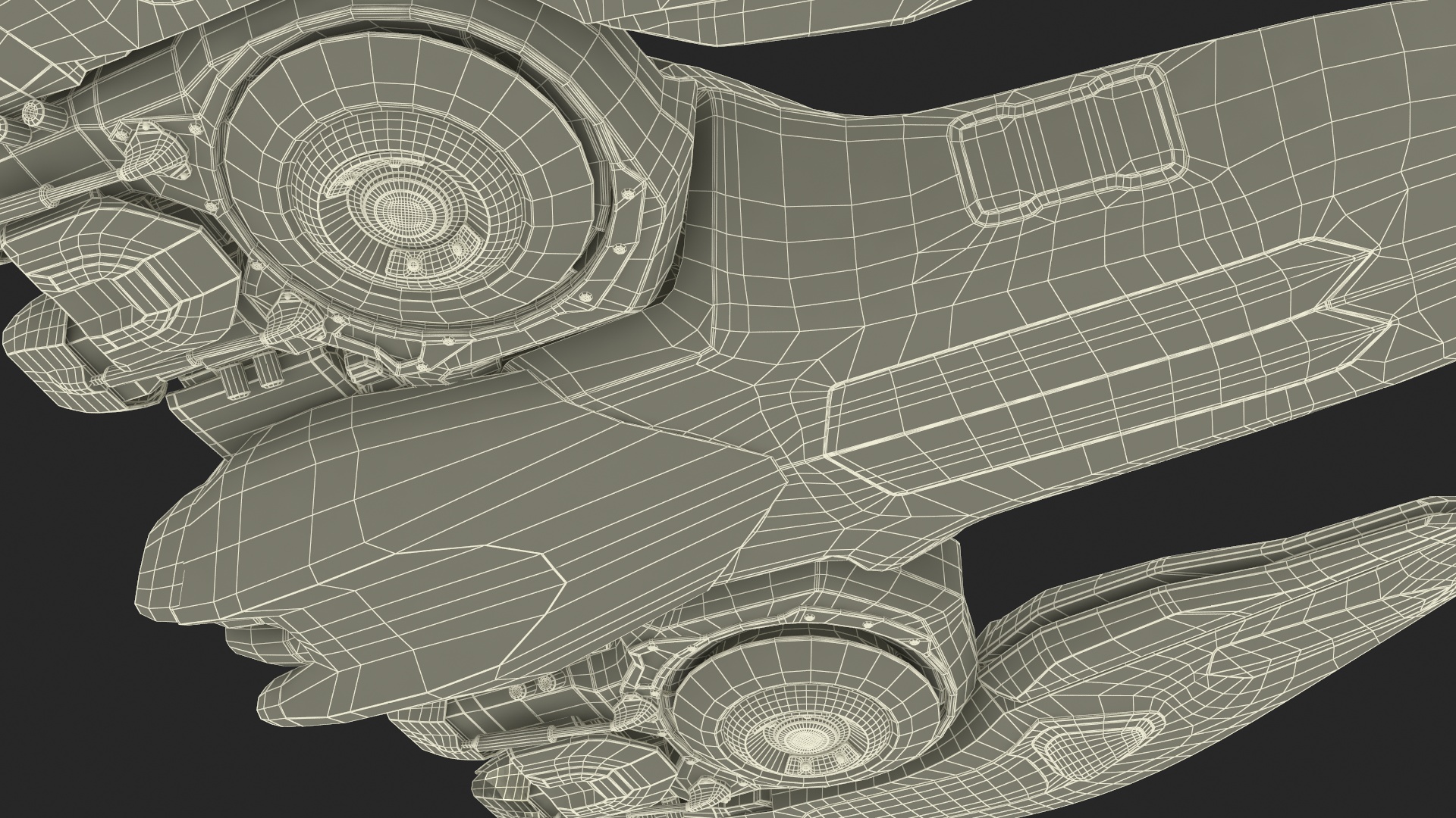 Sci Fi Fighter in Flight 3D model