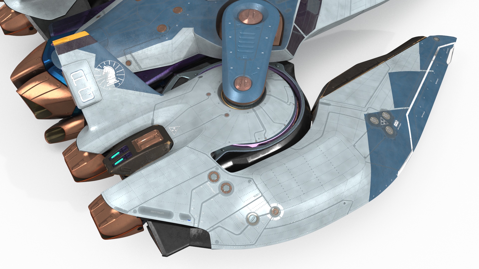 Sci Fi Fighter in Flight 3D model