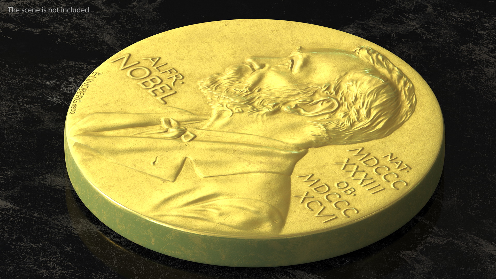 Nobel Medal in Physiology or Medicine 3D