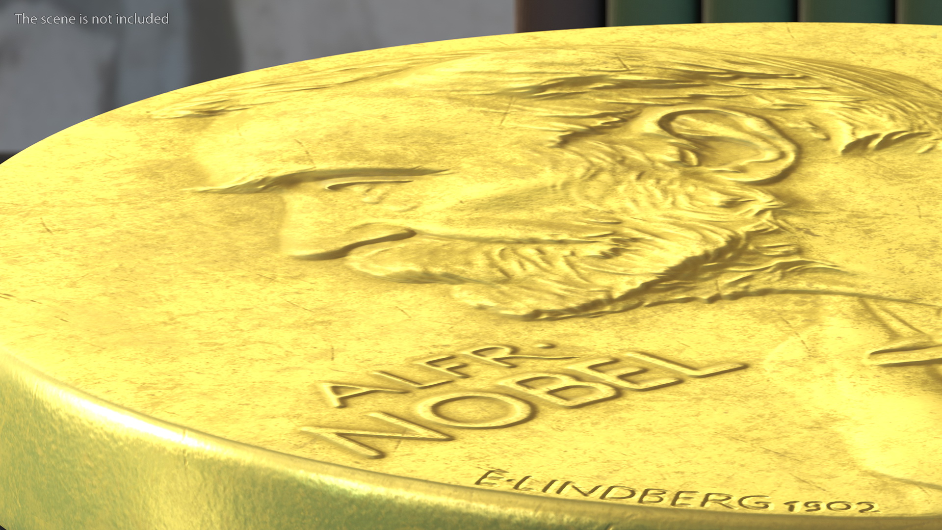 Nobel Medal in Physiology or Medicine 3D