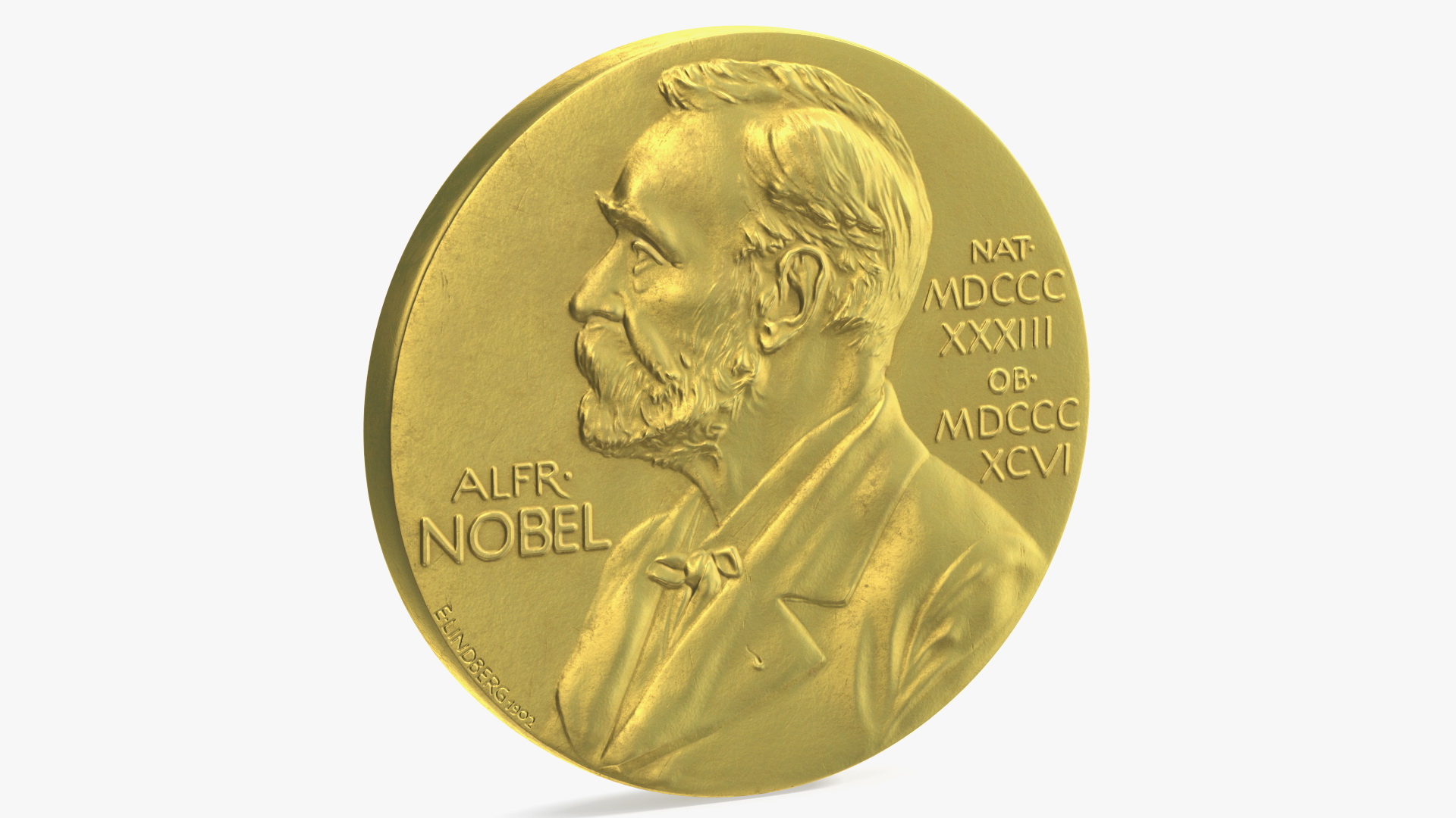 Nobel Medal in Physiology or Medicine 3D