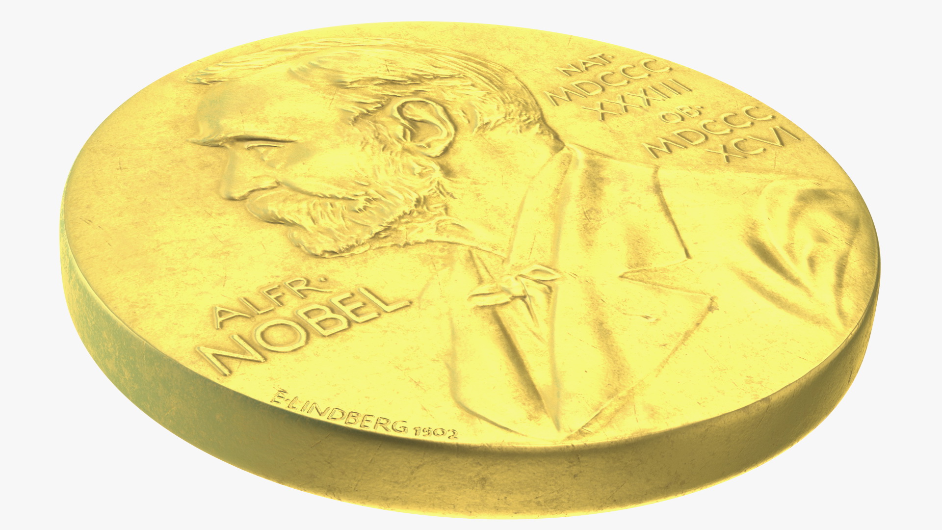 Nobel Medal in Physiology or Medicine 3D