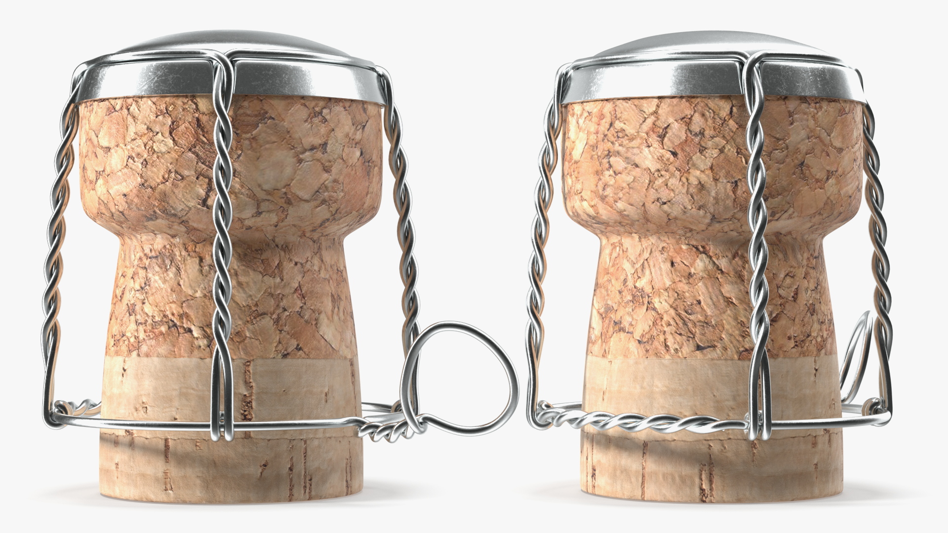 Wine Cork Upright with Wire Muzzle 3D model