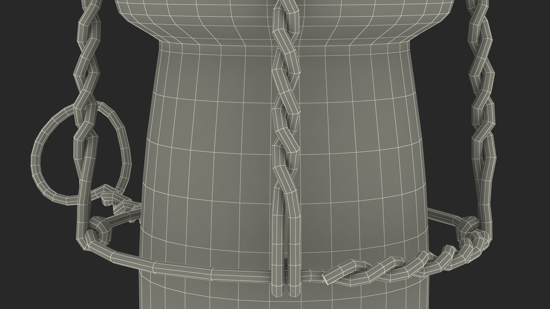 Wine Cork Upright with Wire Muzzle 3D model