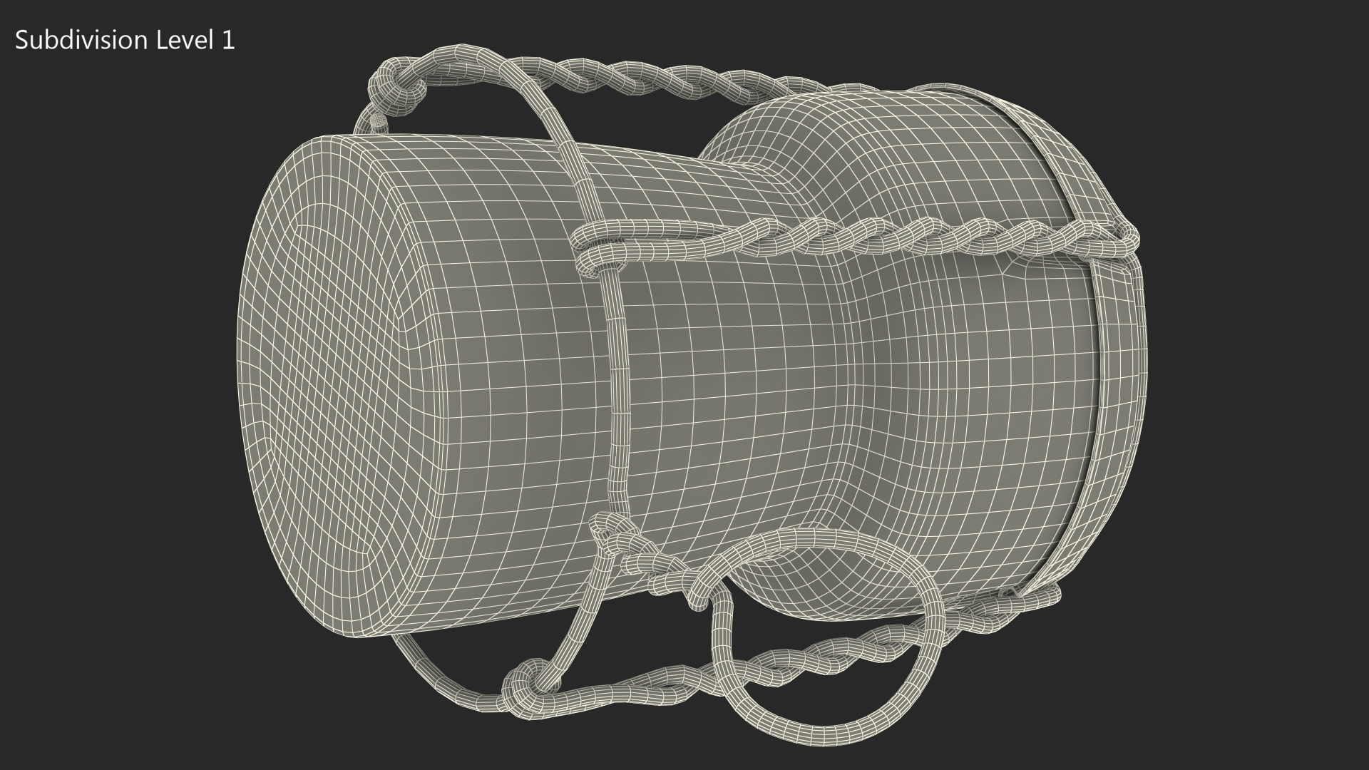 Wine Cork Upright with Wire Muzzle 3D model