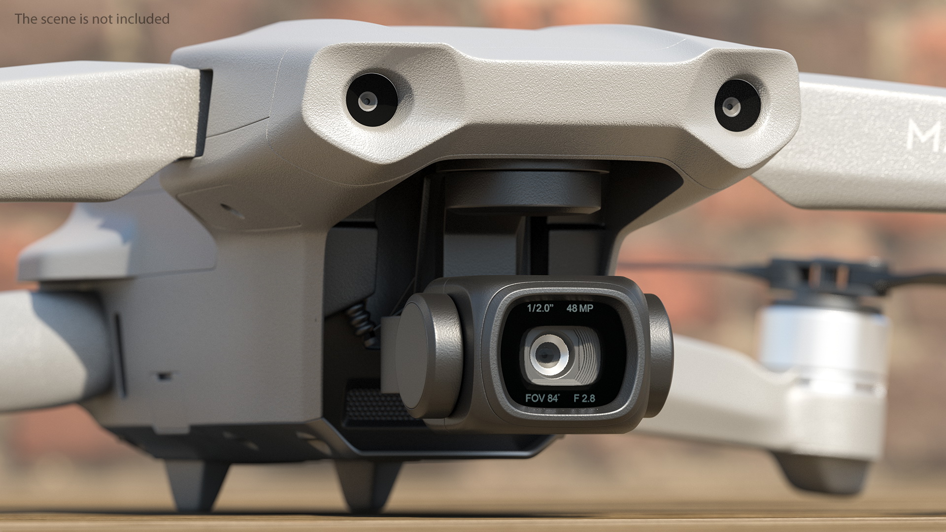 3D DJI Mavic Air2 Drone with DJI Smart Controller