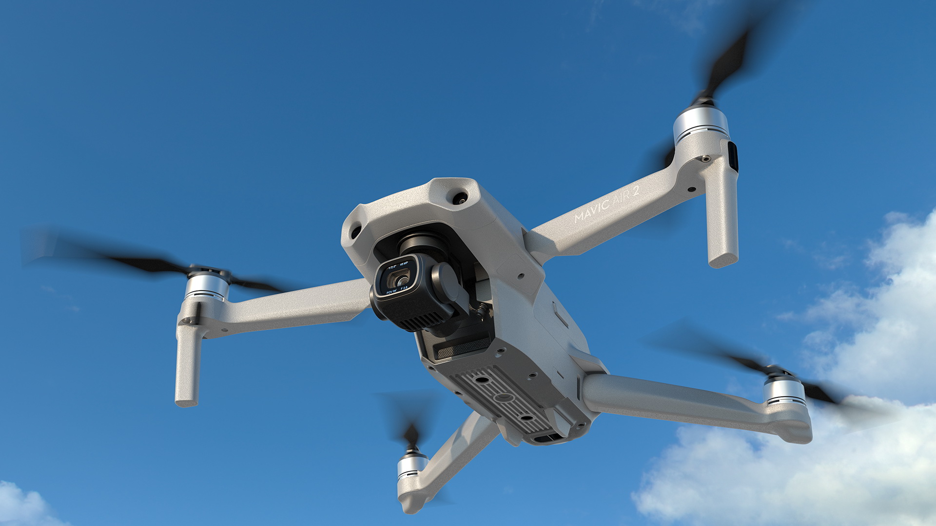 3D DJI Mavic Air2 Drone with DJI Smart Controller
