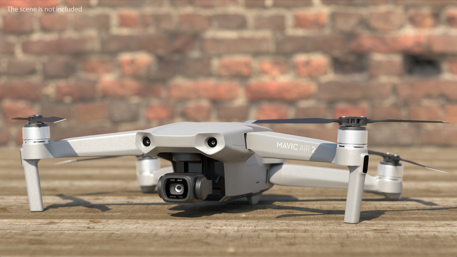 3D DJI Mavic Air2 Drone with DJI Smart Controller