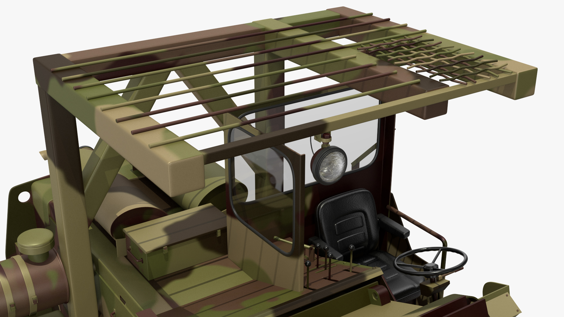 3D model Terrain Military Forklift Camo