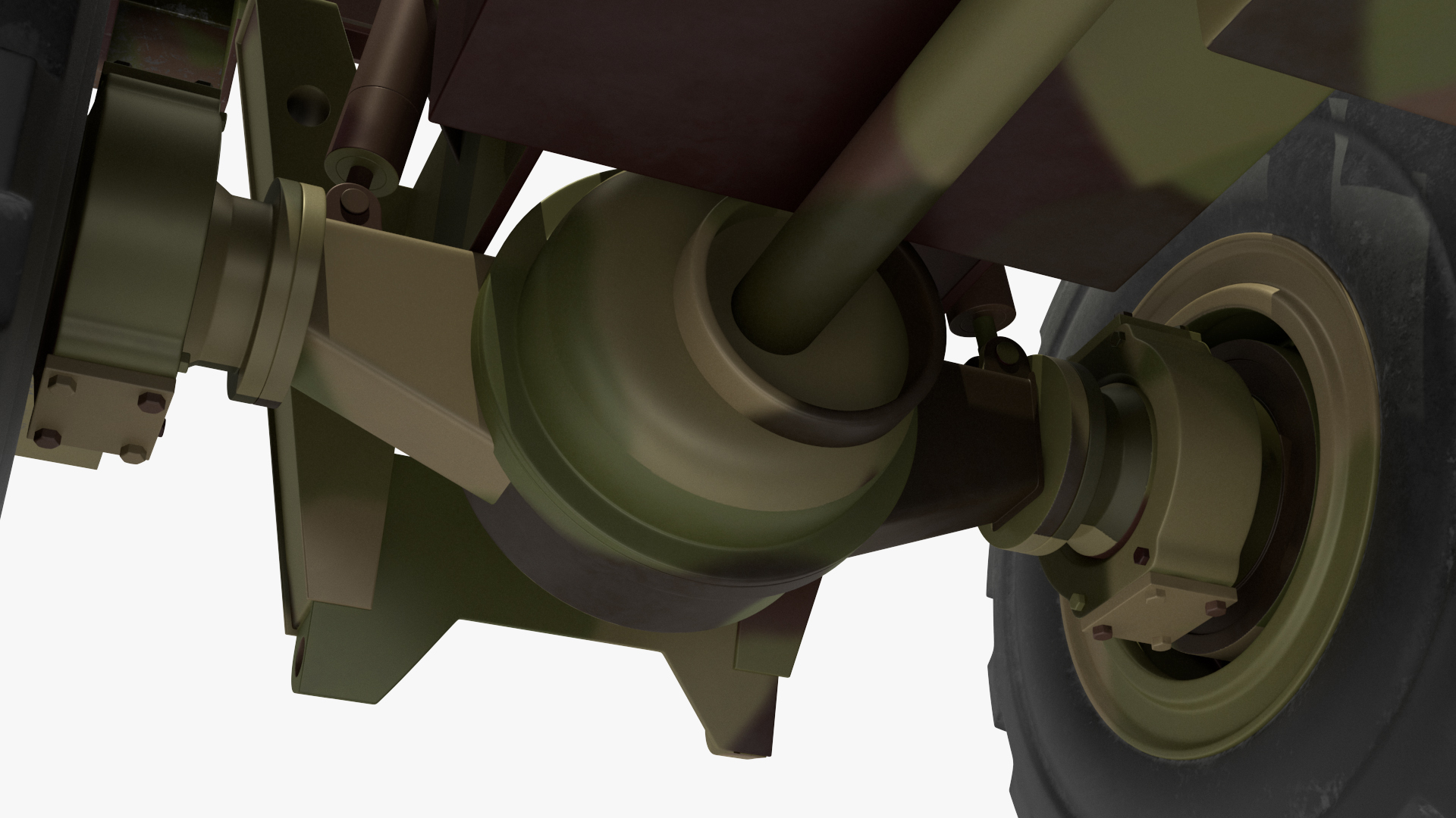 3D model Terrain Military Forklift Camo