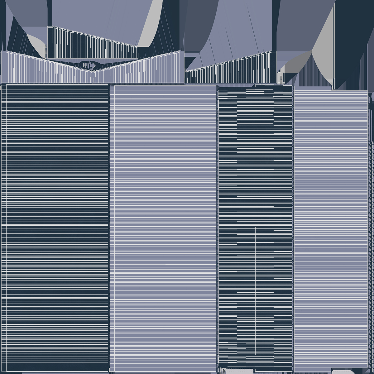 Covered Stands 3D model