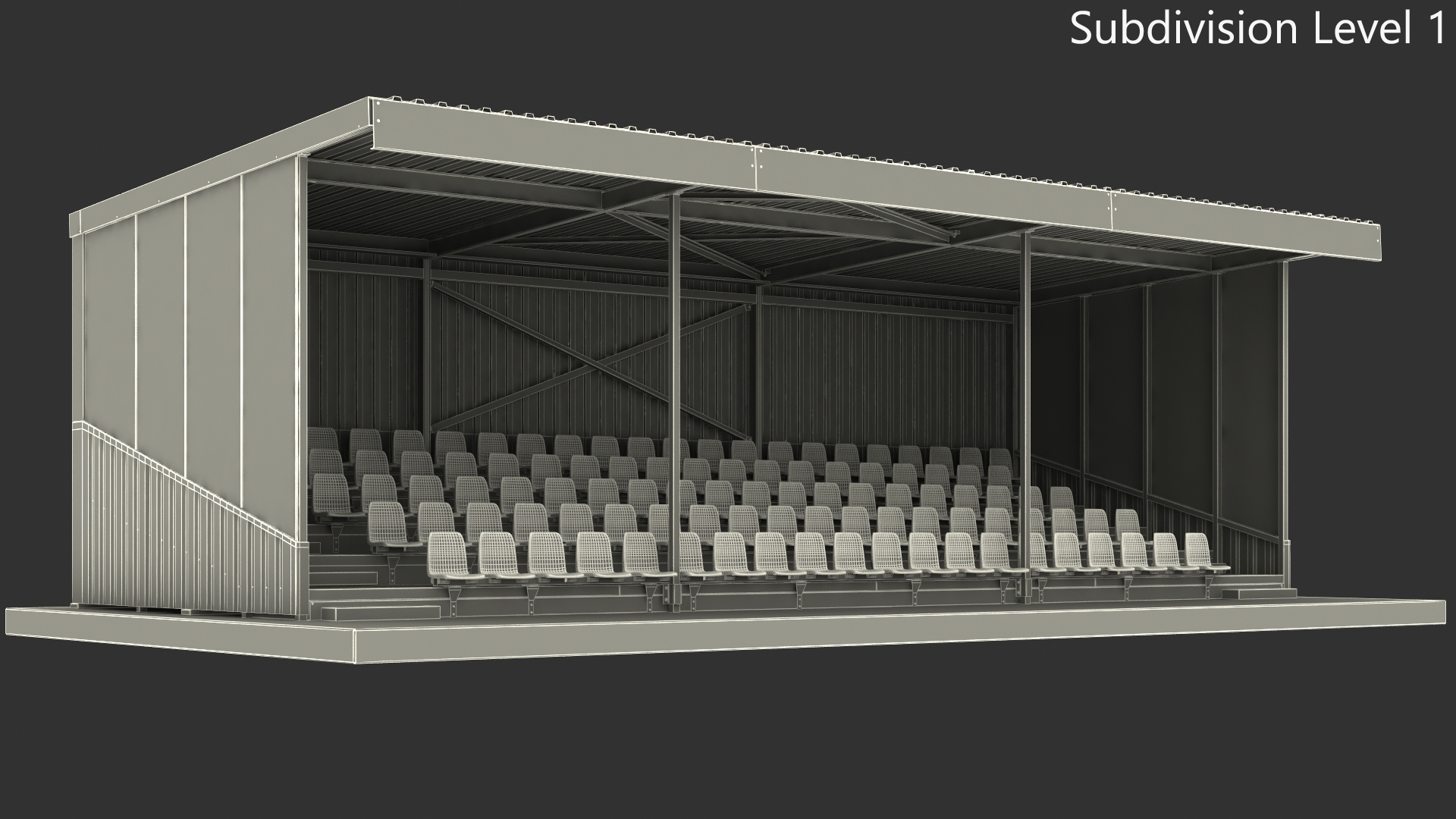 Covered Stands 3D model