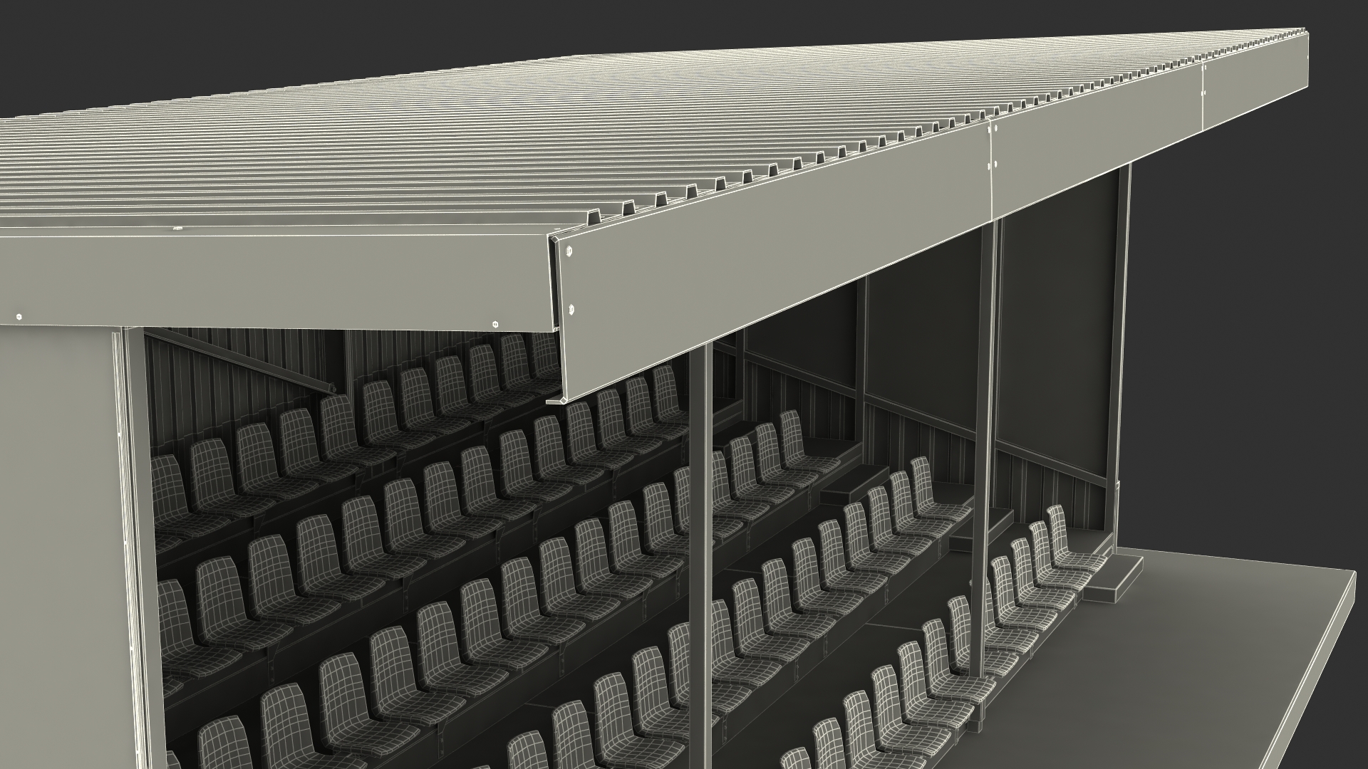 Covered Stands 3D model