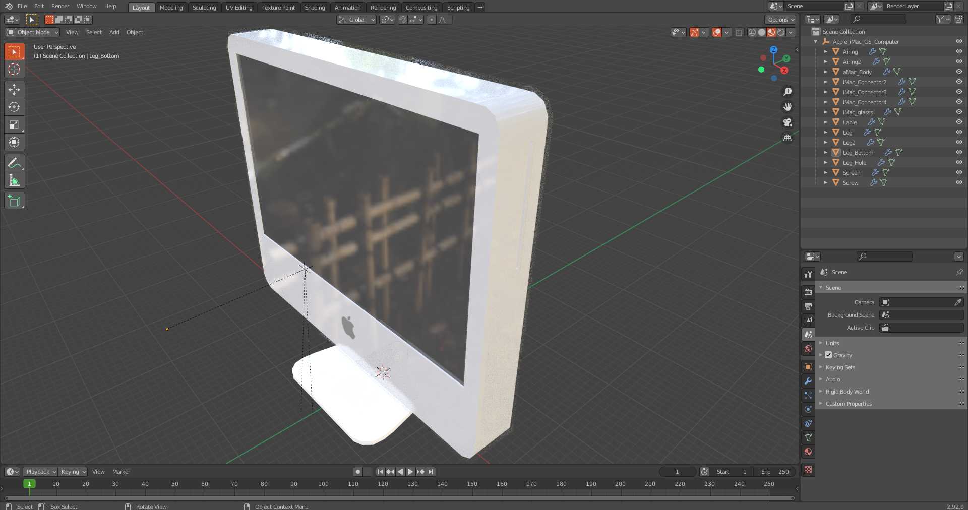 Apple iMac G5 Computer 3D