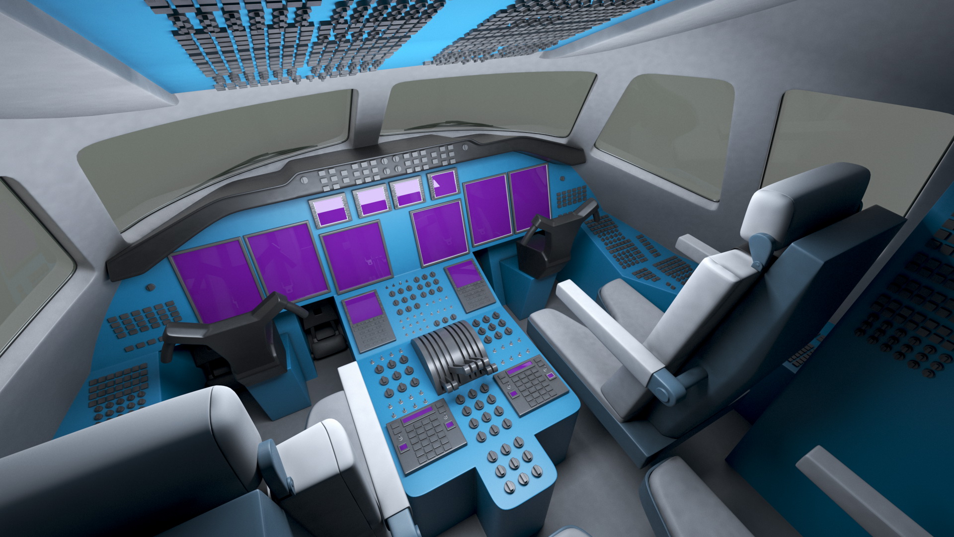 Tupolev Tu-214 Jet Airliner Rigged 3D model