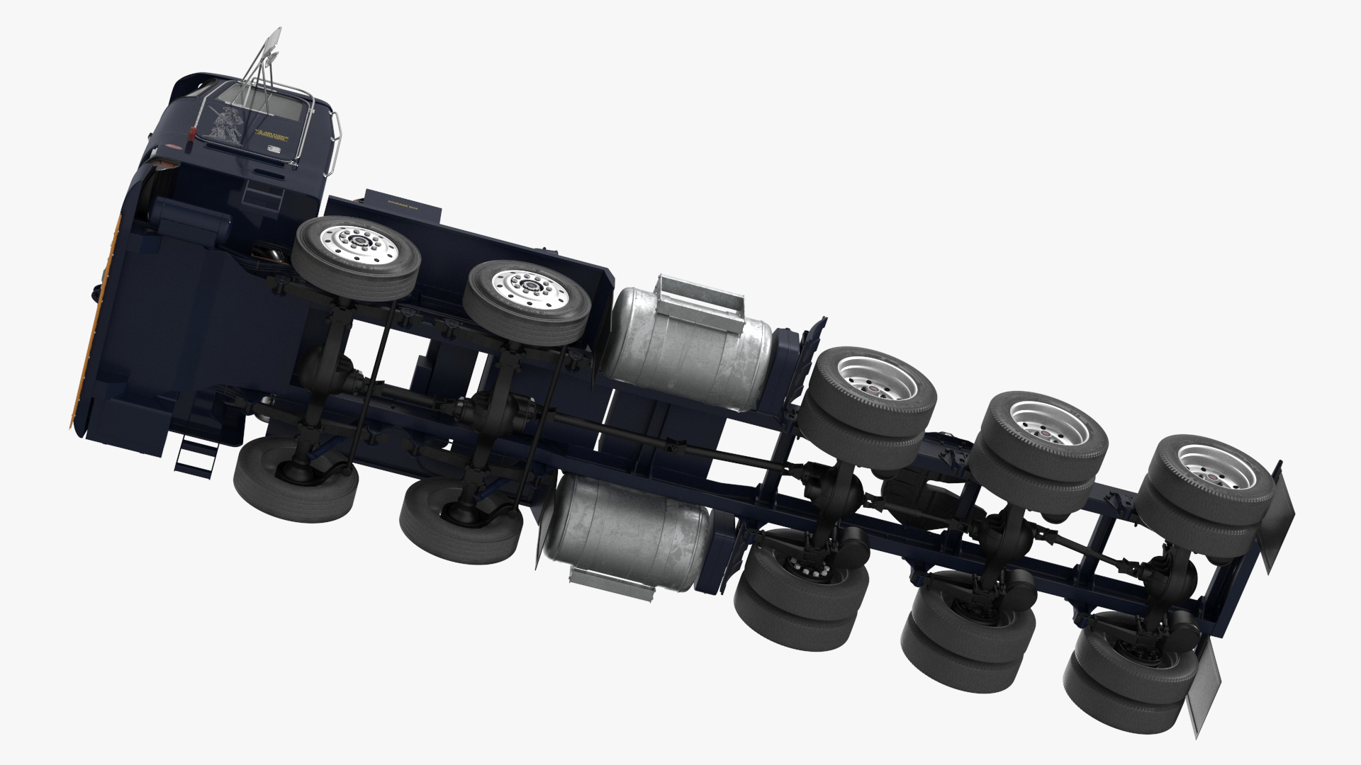 3D Peterbild 362 Cab Over for Transporter Erector Loader model