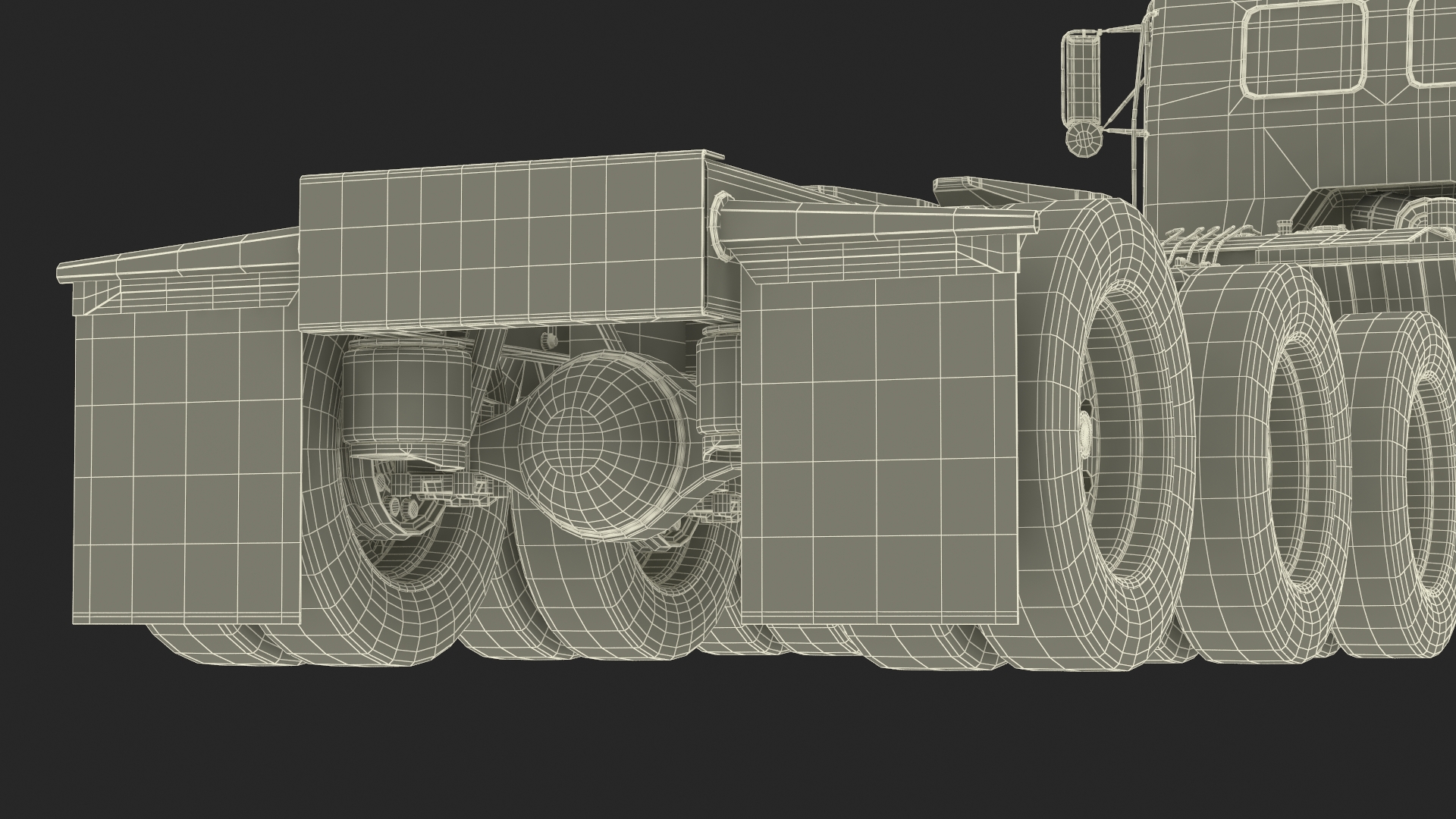 3D Peterbild 362 Cab Over for Transporter Erector Loader model