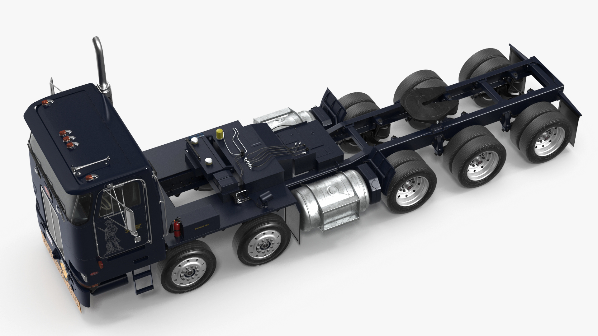 3D Peterbild 362 Cab Over for Transporter Erector Loader model