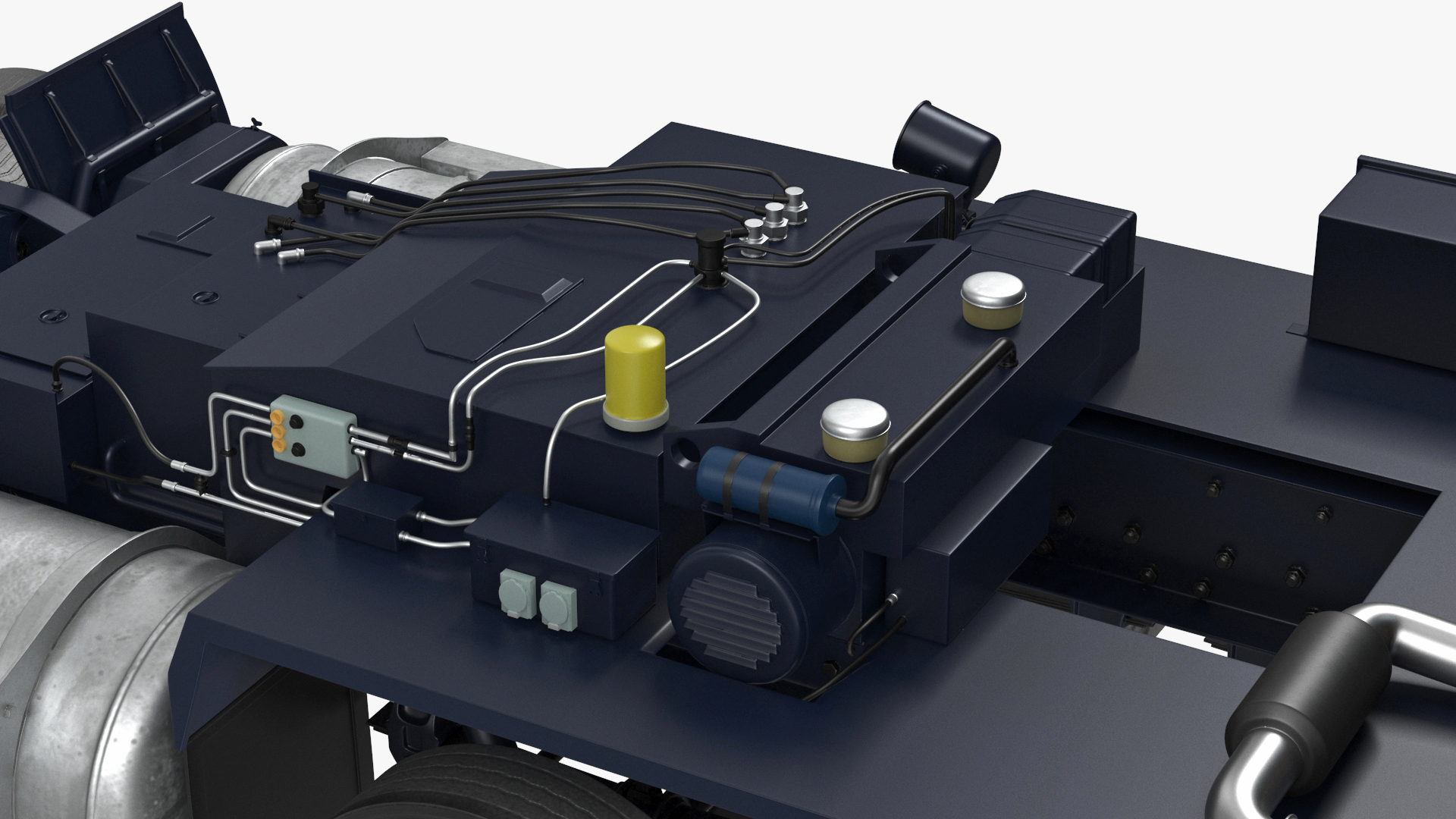 3D Peterbild 362 Cab Over for Transporter Erector Loader model