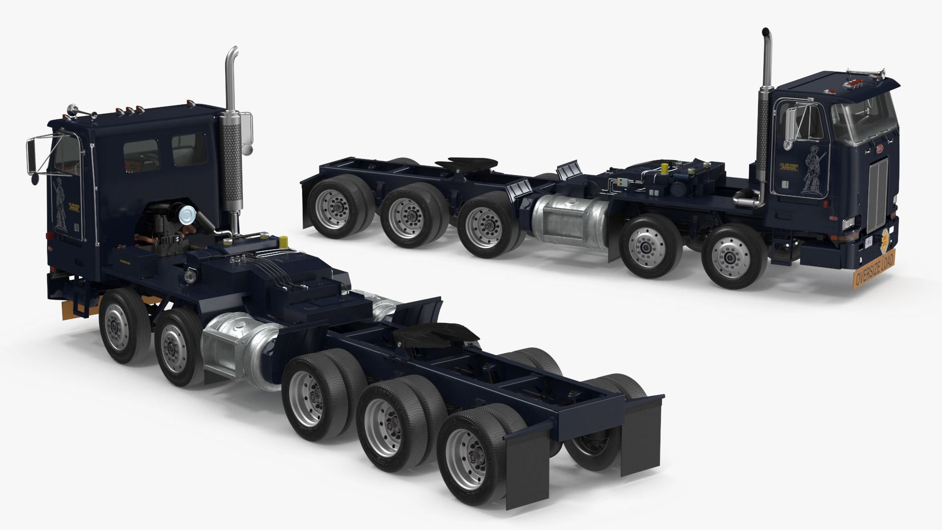 3D Peterbild 362 Cab Over for Transporter Erector Loader model