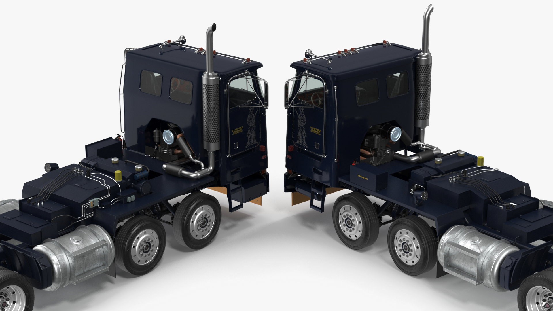 3D Peterbild 362 Cab Over for Transporter Erector Loader model