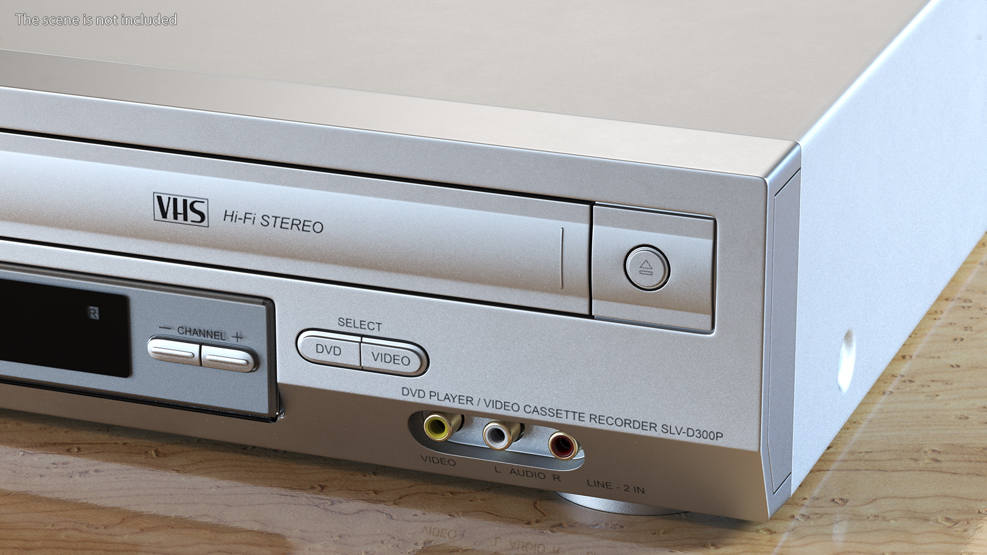 3D Sony SLV D300P Combo Player Video Cassette Recorder ON Rigged