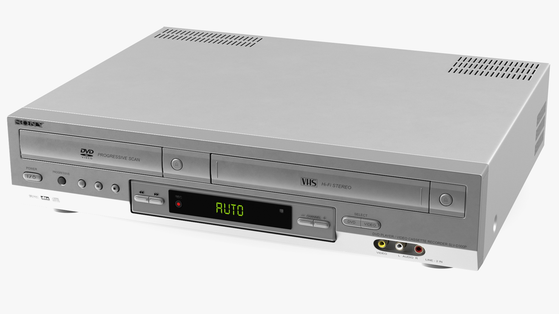 3D Sony SLV D300P Combo Player Video Cassette Recorder ON Rigged