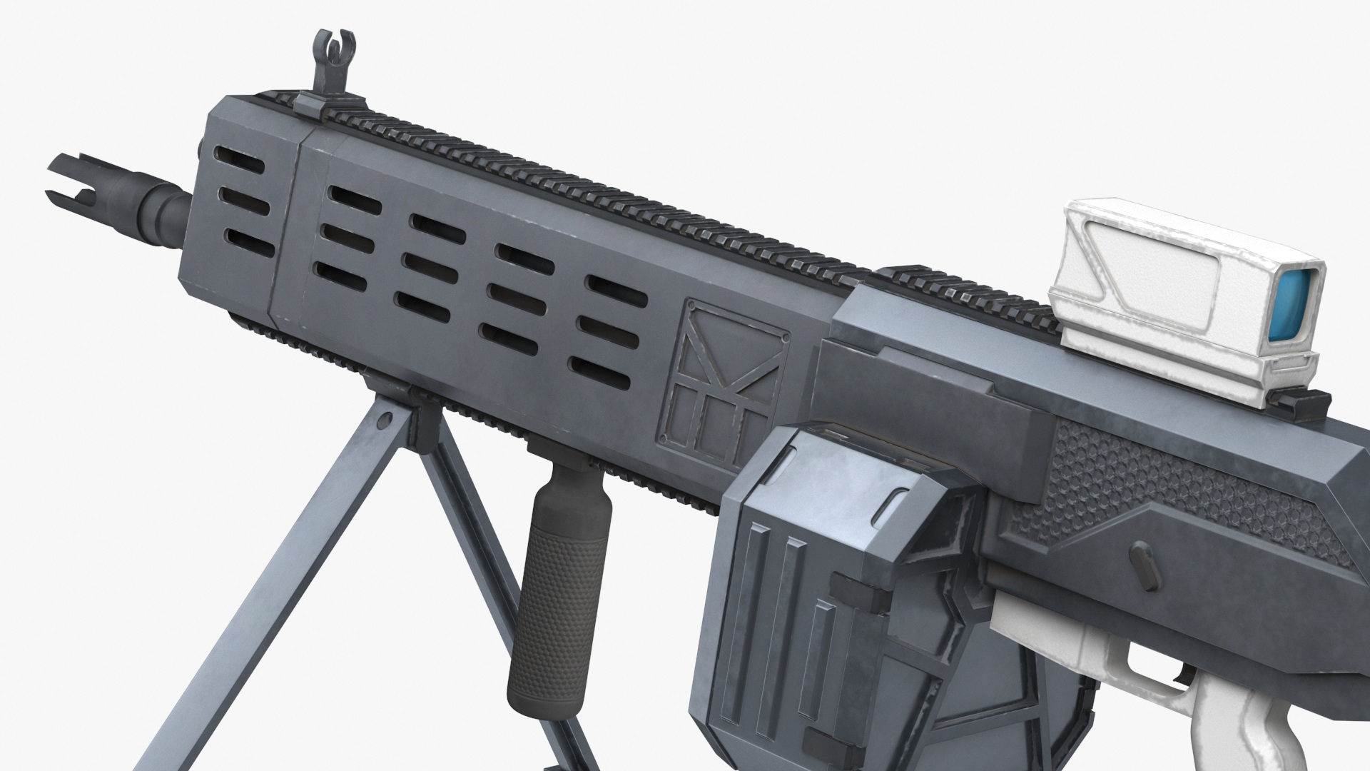Futuristic Machine Gun 3D
