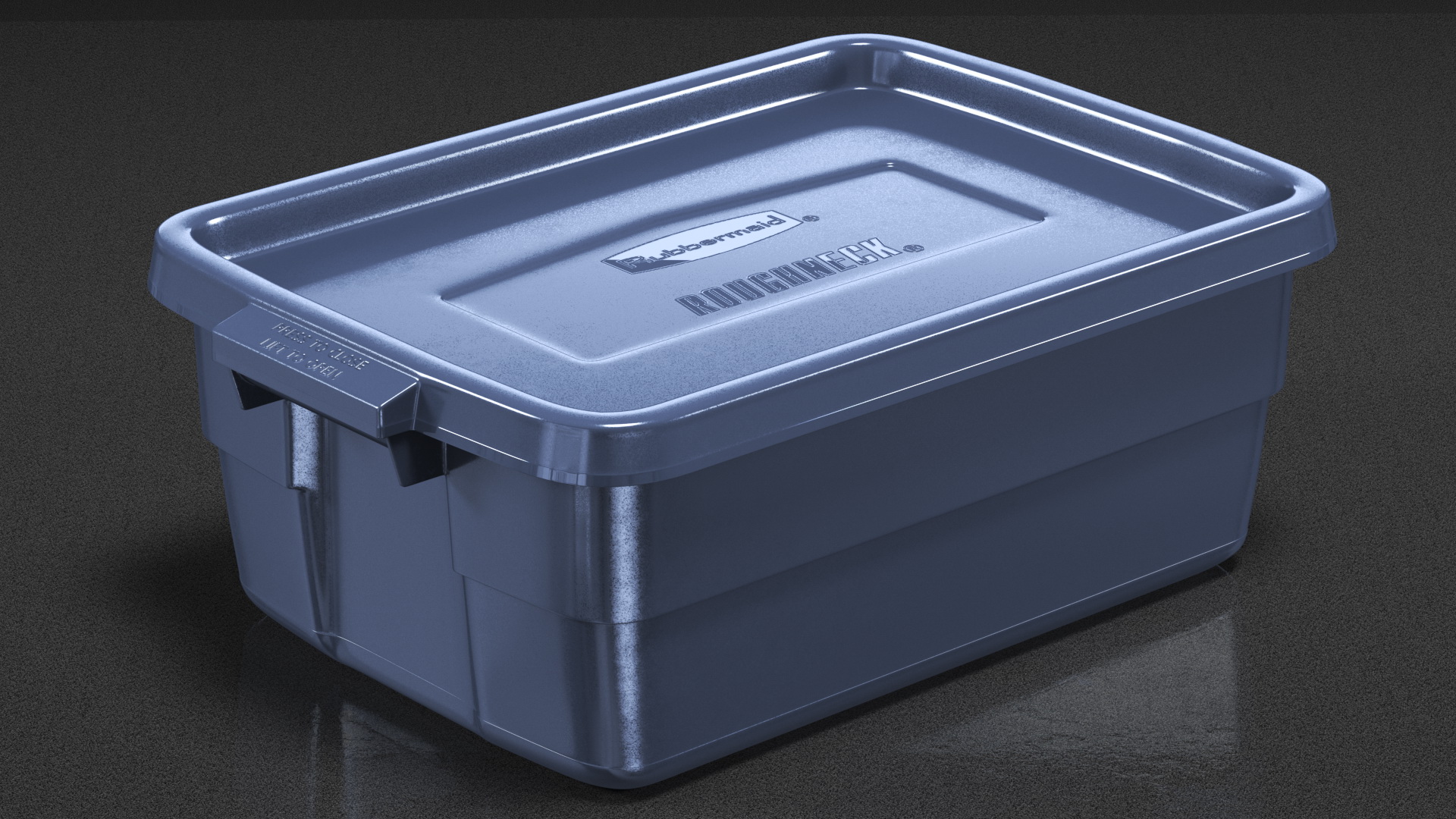 Rubbermaid Roughneck Stackable Storage Bin 10 Gallon 3D