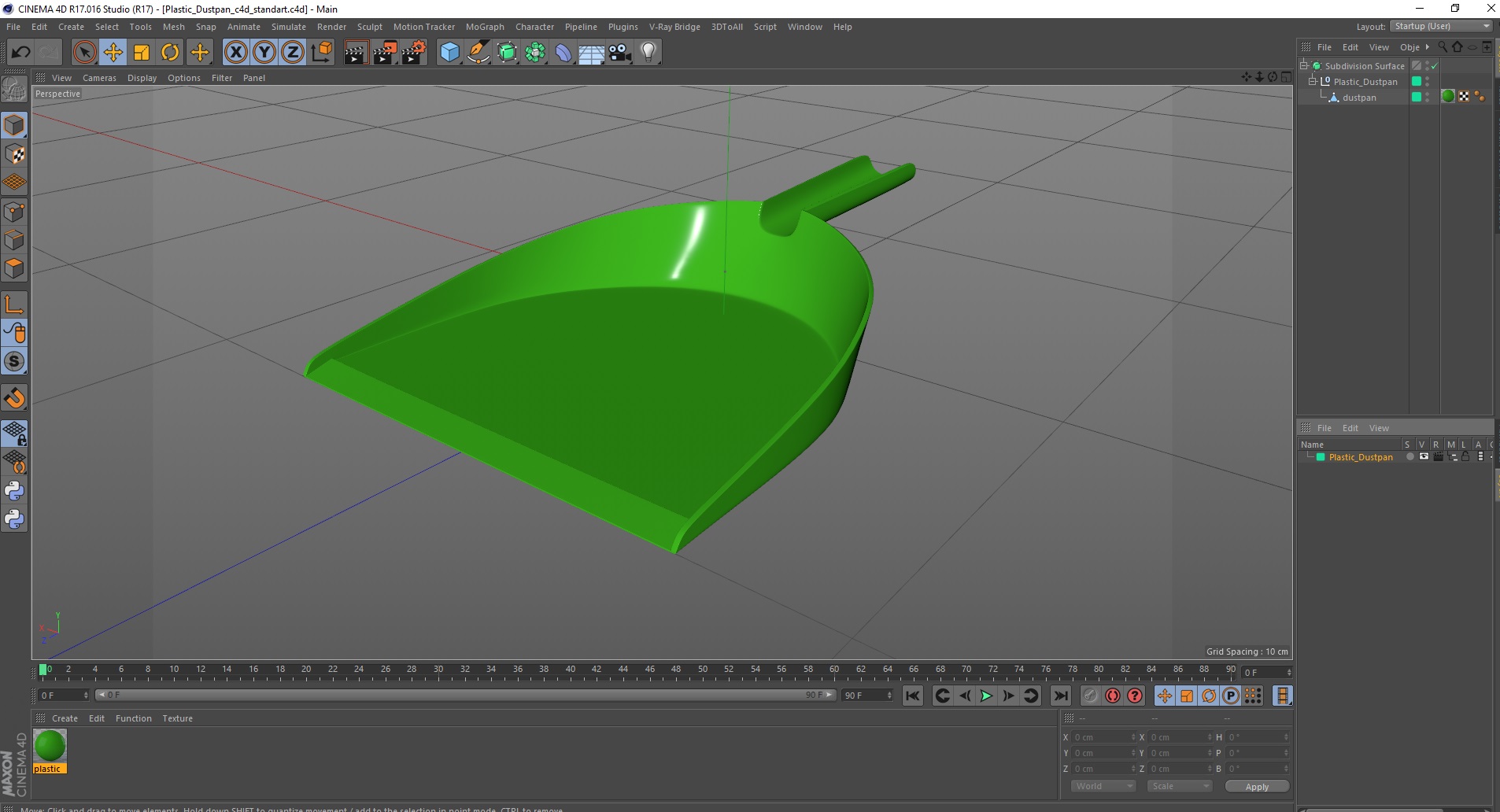 3D model Plastic Dustpan