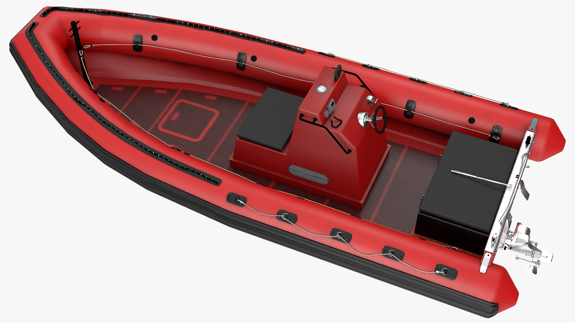 Inflatable Rescue Boat 3D