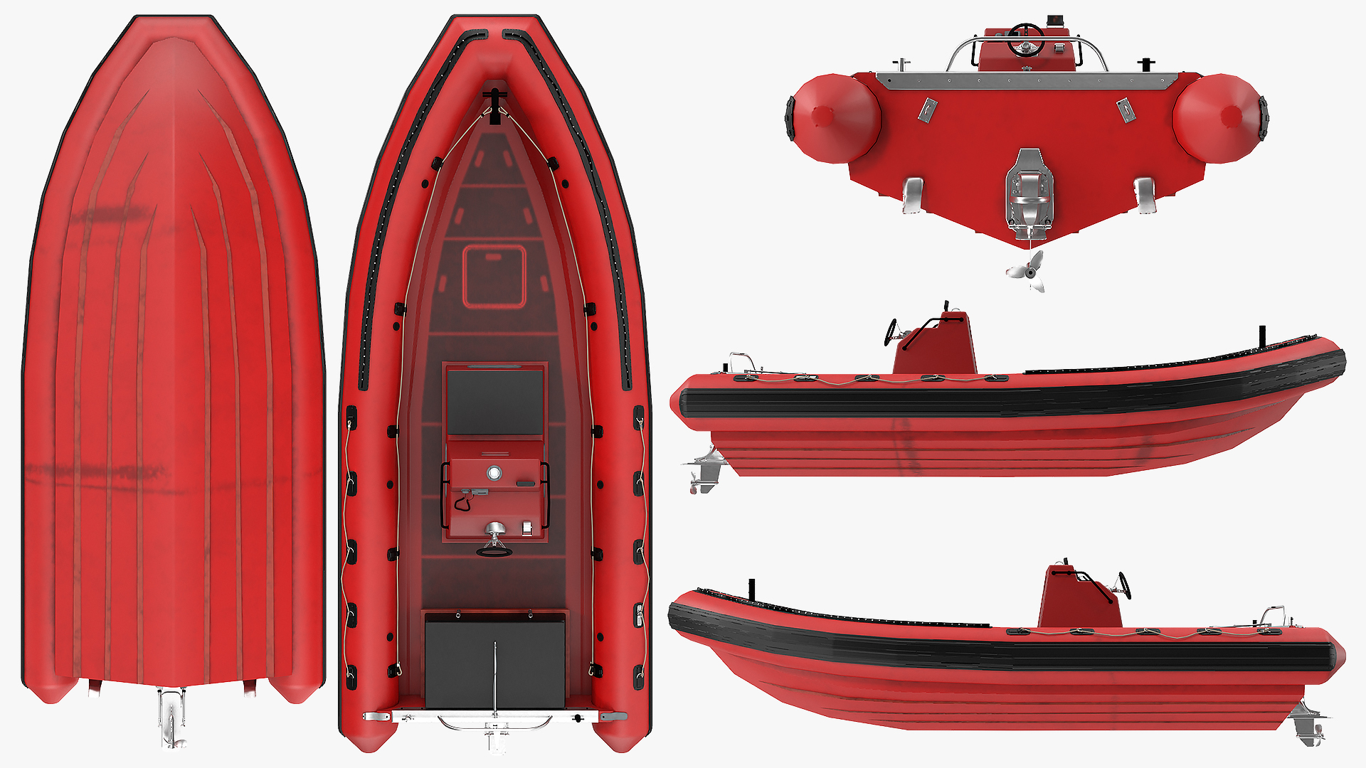 Inflatable Rescue Boat 3D