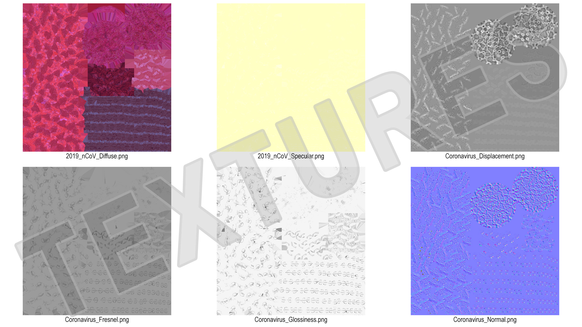 Coronavirus 2019-nCoV SARS-CoV-2 3D