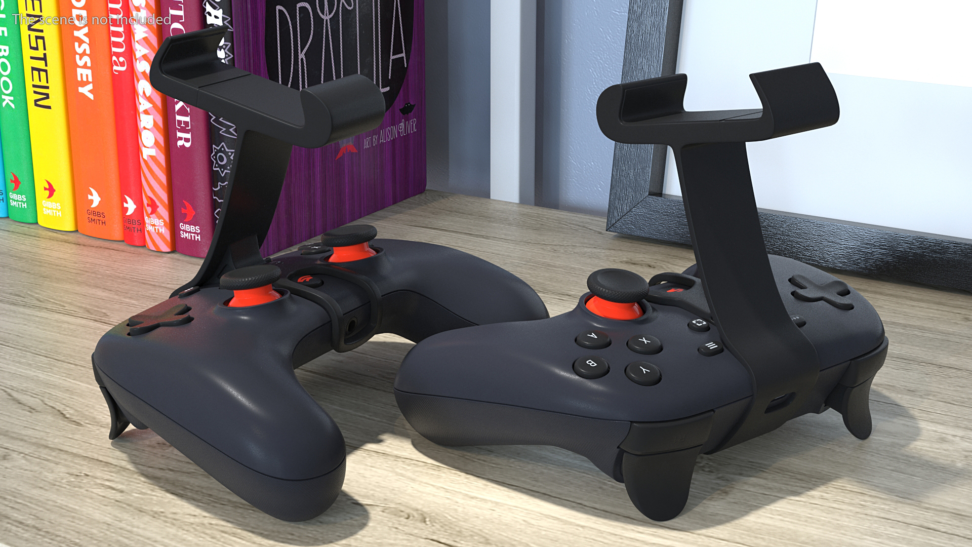 3D Google Stadia Controller with Phone Mount Blue