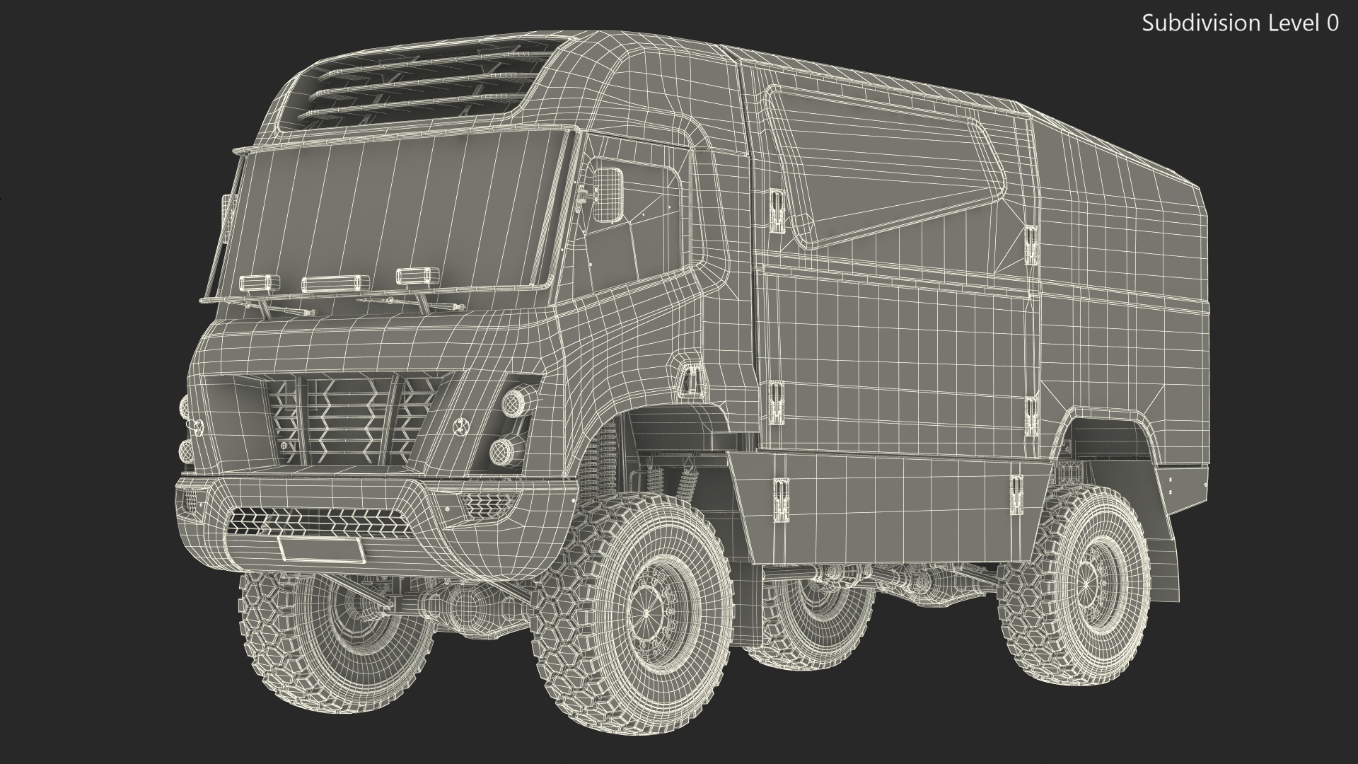 Hydrogen Powered Racing Truck 3D model