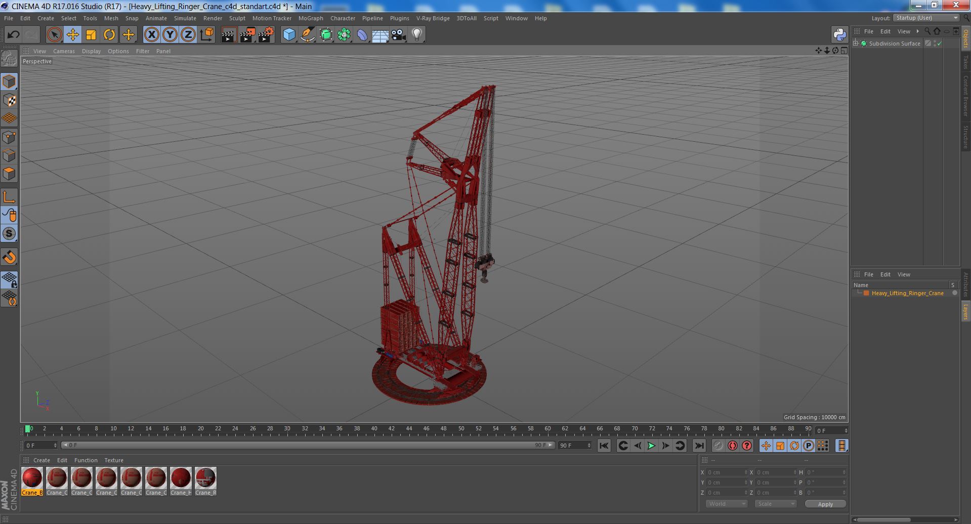 3D Heavy Lifting Ringer Crane