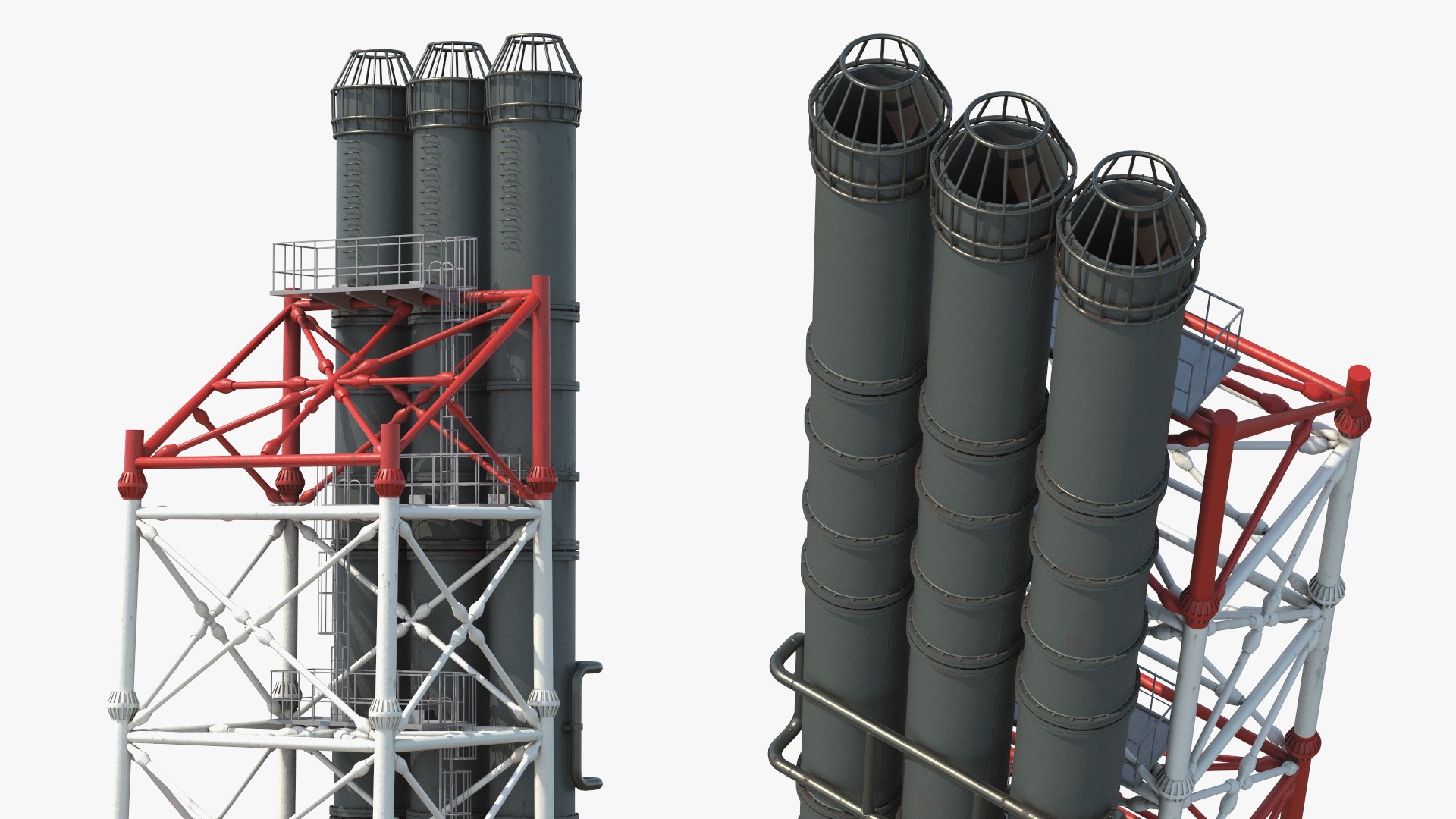 Industrial Flare Stack Tower - view 3